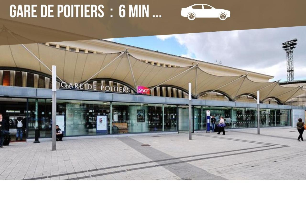 Bellejoie - Appartement T3- Poitiers Sud - Direct Futuroscope - Parking Et Wifi Gratuit מראה חיצוני תמונה